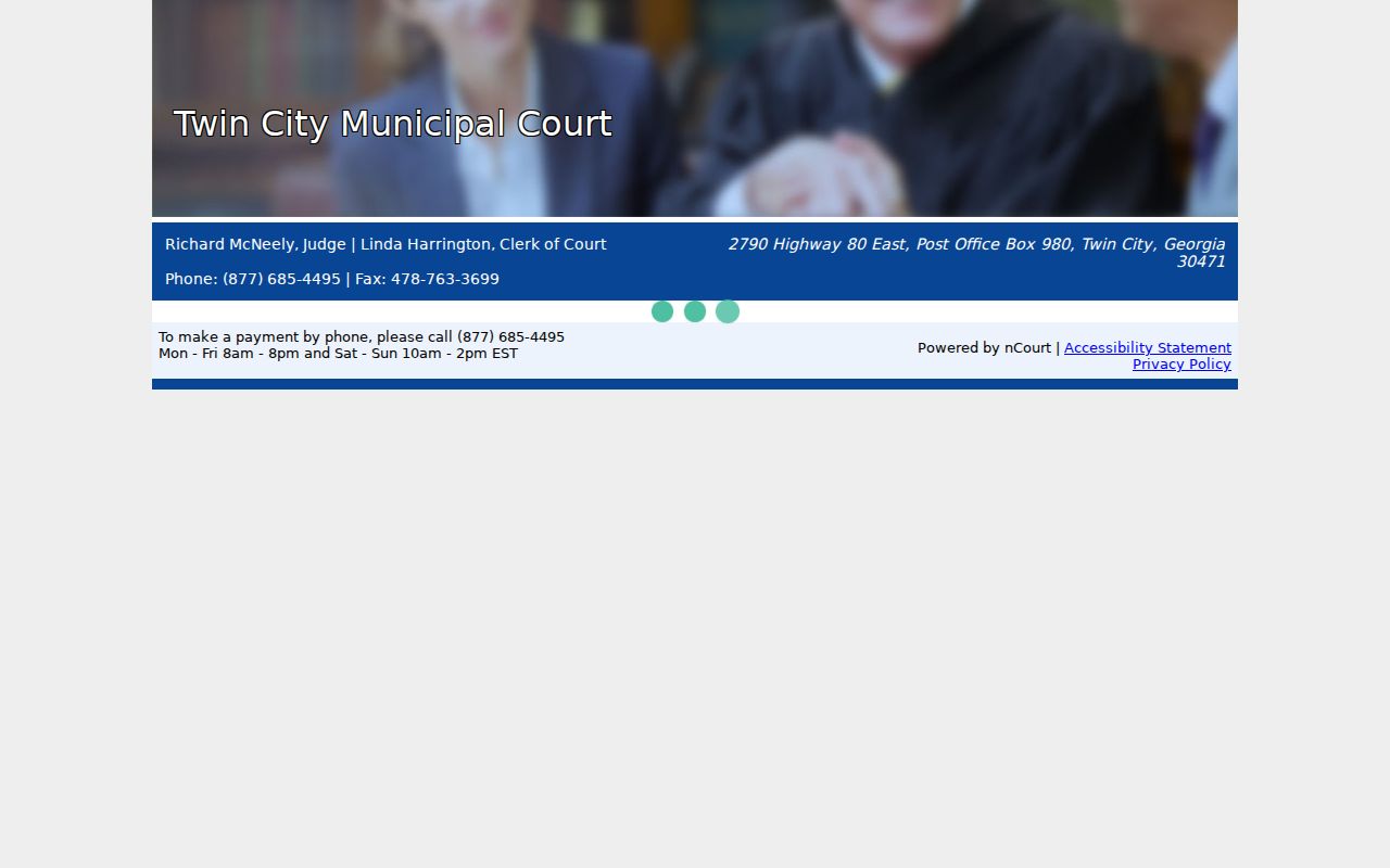 Emanuel County traffic warrant city citation payment screen